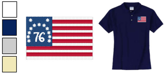 Bennington Flag Polo and T-Shirts