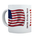 U S Navy 45-Star Flag Mug