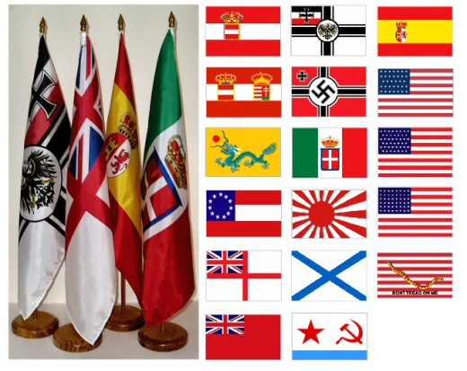 12x18 Historic Naval Ensigns