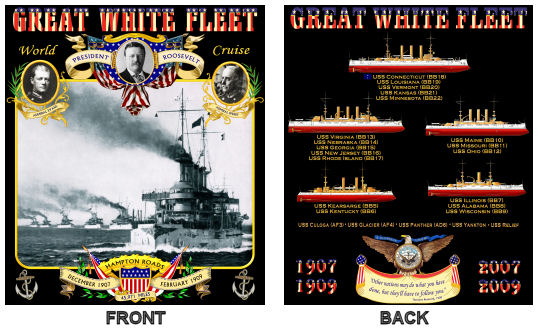 Great White Fleet Shirt Front/Back Images