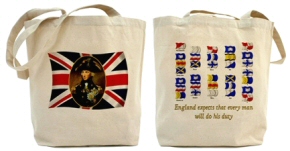 Admiral Nelson Signal Tote Bag